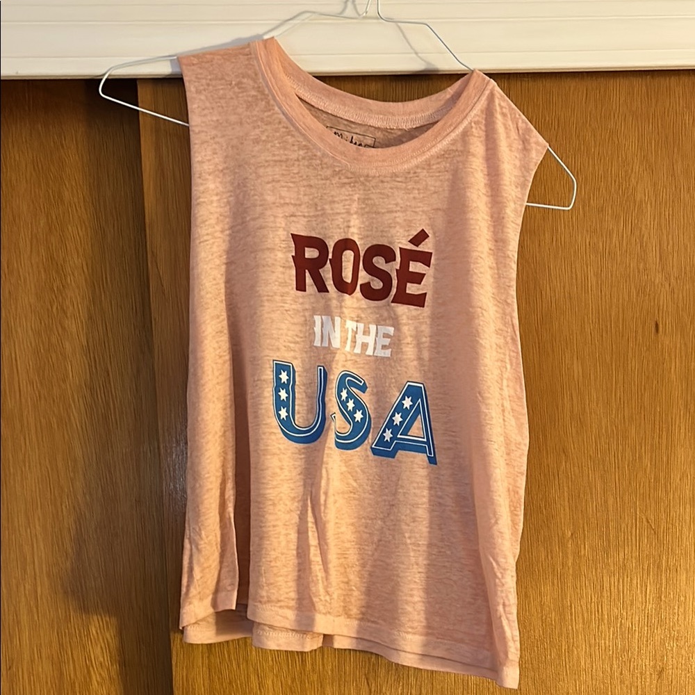 Pink Graphic Tank Top with Vintage Feel